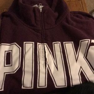 Quarter zip pullover sweatshirt